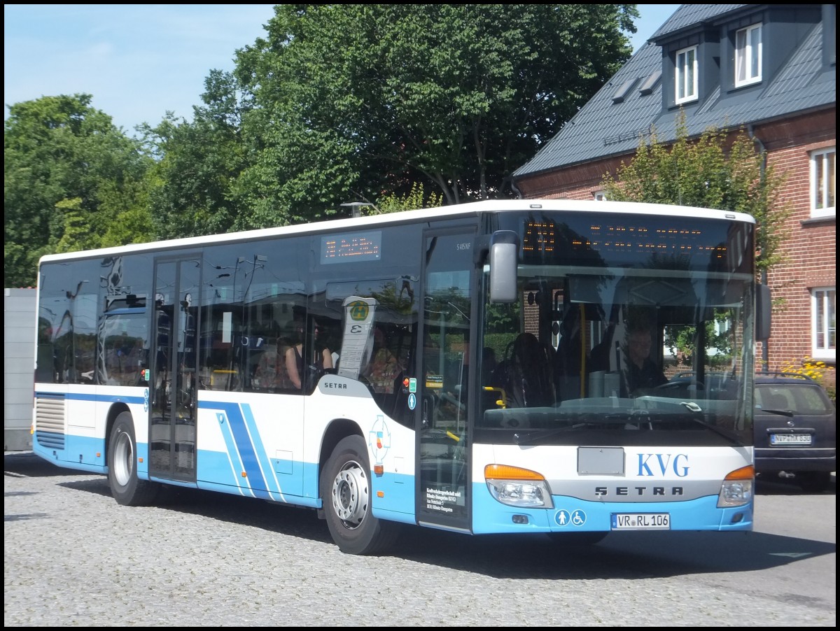 Setra 415 NF mit Hnger der Kraftverkehrsgesellschaft mbH Ribnitz-Damgarten in Ribnitz-Damgarten am 22.07.2013