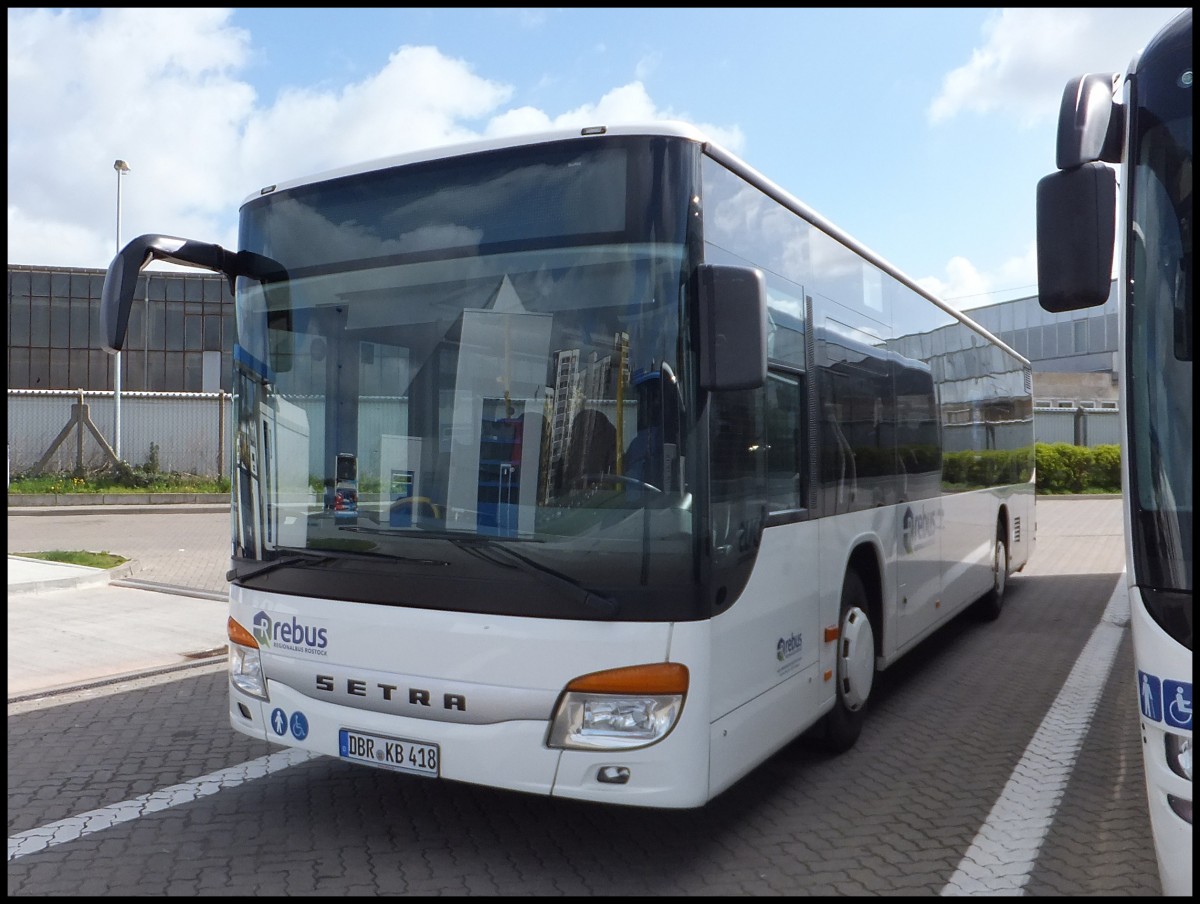 Setra 415 NF von Regionalbus Rostock in Rostock am 13.04.2014