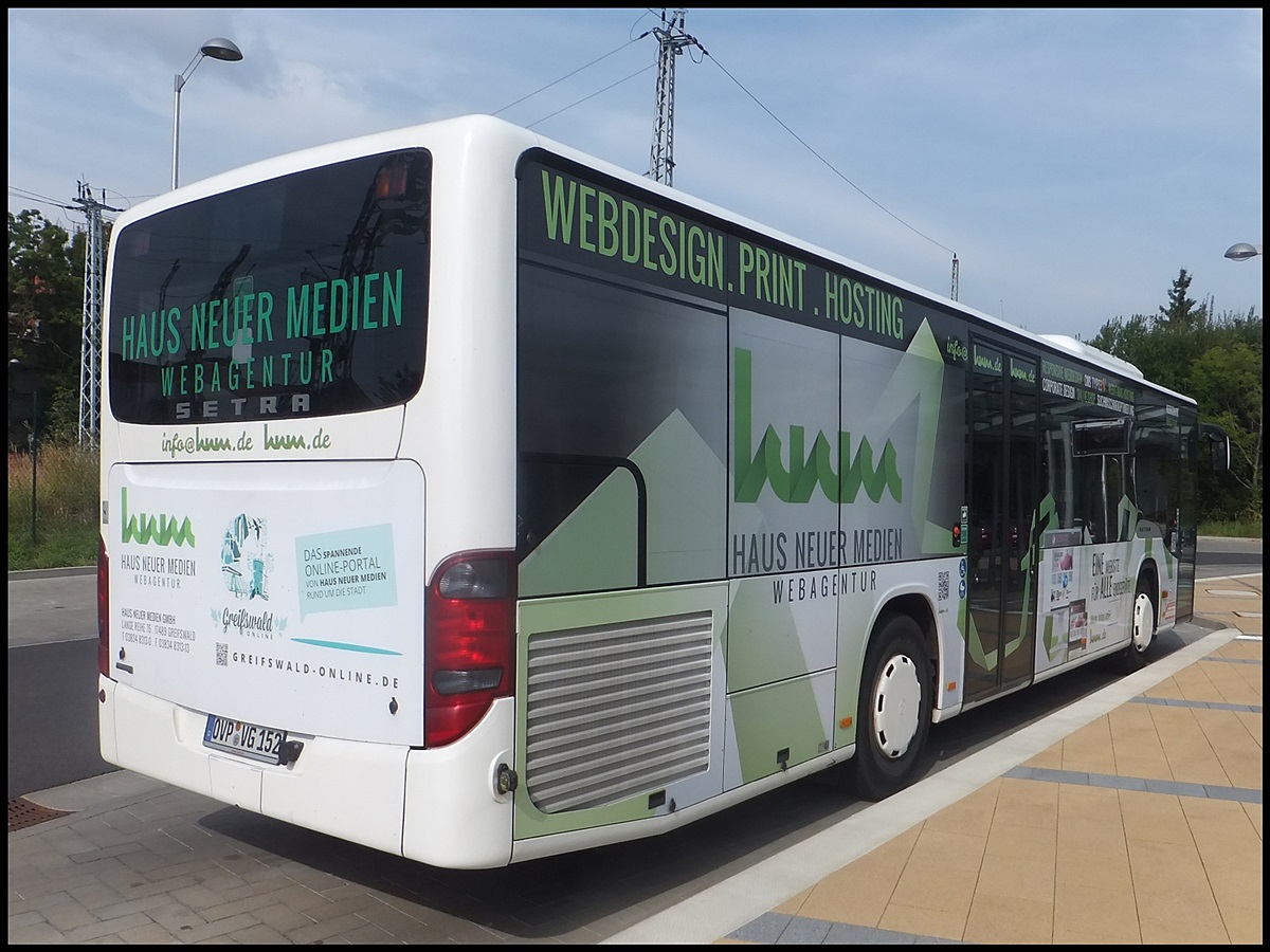 Setra 415 NF der Verkehrsbetrieb Greifswald-Land GmbH in Greifswald am 29.08.2013