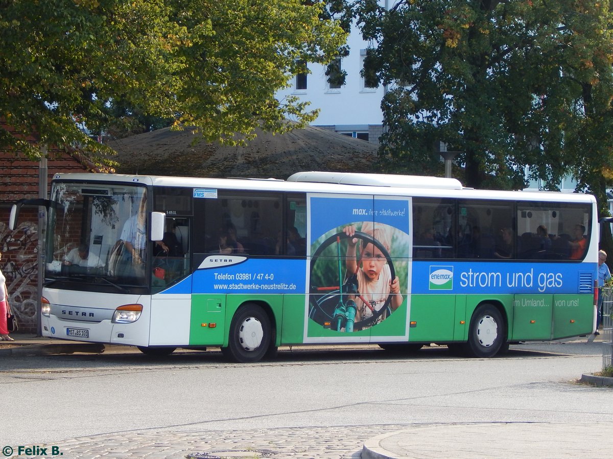 Setra 415 UL von Becker-Strelitz Reisen aus Deutschland in Güstrow am 13.09.2016