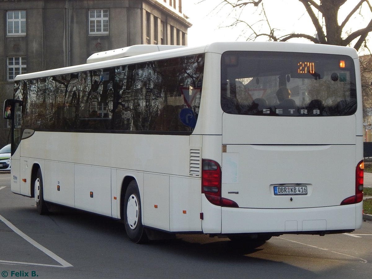Setra 415 UL von Regionalbus Rostock in Güstrow am 23.11.2016