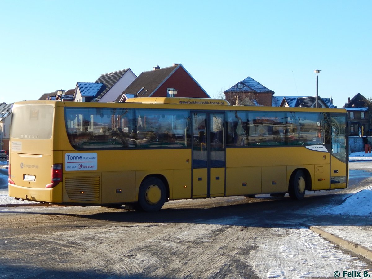 Setra 415 UL von Tonne aus Deutschland in Neubrandenburg am 06.01.2017