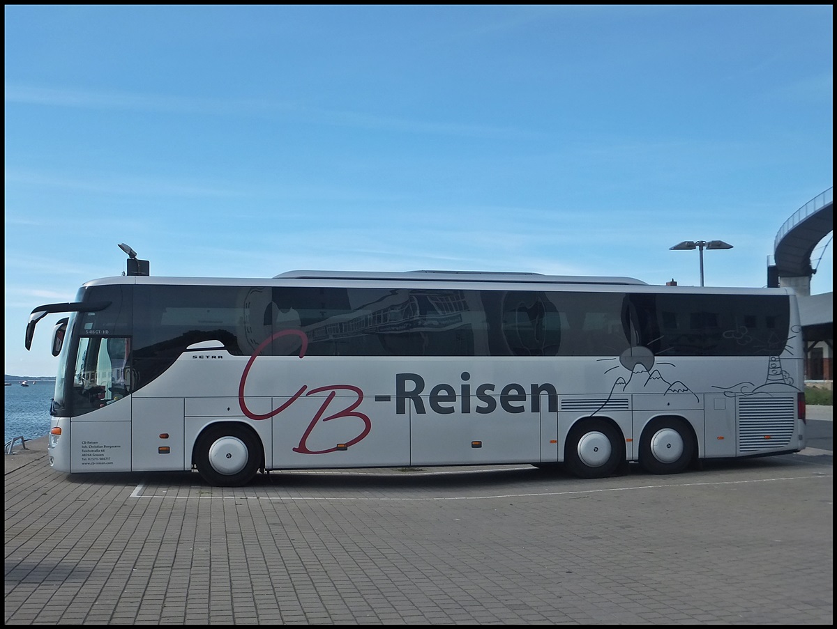 Setra 416 GT-HD von CB-Reisen aus Deutschland im Stadthafen Sassnitz am 24.08.2014