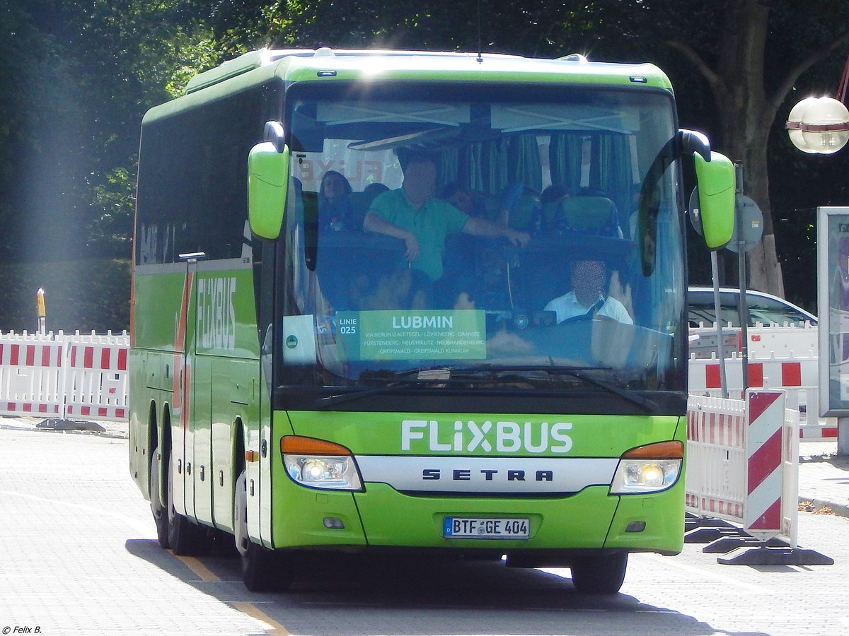 Setra 416 GT-HD von Flixbus/Wricke Touristik aus Deutschland in Neubrandenburg am 15.09.2017