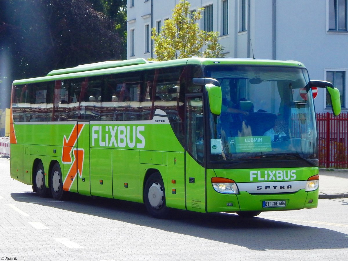 Setra 416 GT-HD von Flixbus/Wricke Touristik aus Deutschland in Neubrandenburg am 15.09.2017
