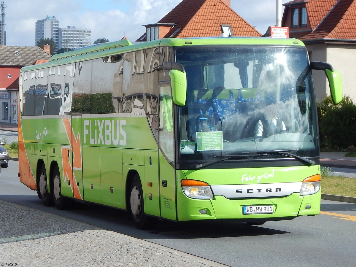Setra 416 GT-HD von Flixbus/Wricke Touristik aus Deutschland in Neubrandenburg am 15.09.2017