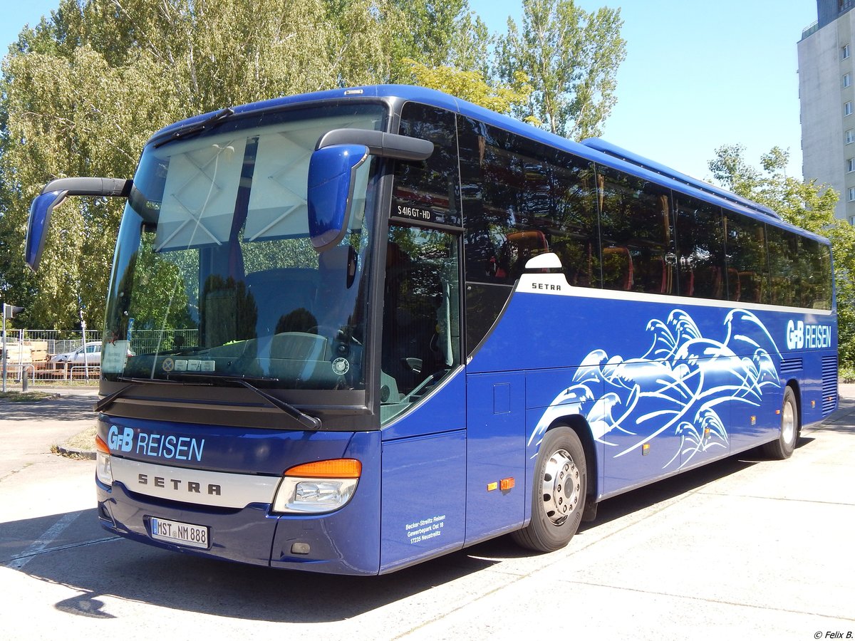 Setra 416 GT-HD von GFB-Reisen aus Deutschland in Neubrandenburg am 20.07.2018