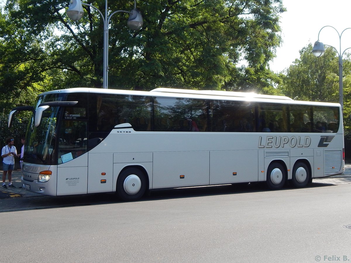 Setra 416 GT-HD von Leupold aus Deutschland in Berlin am 08.06.2016