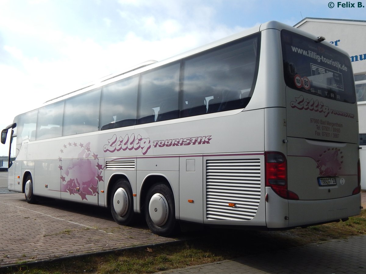 Setra 416 GT-HD von Lillig Touristik aus Deutschland im Stadthafen Sassnitz am 02.10.2016