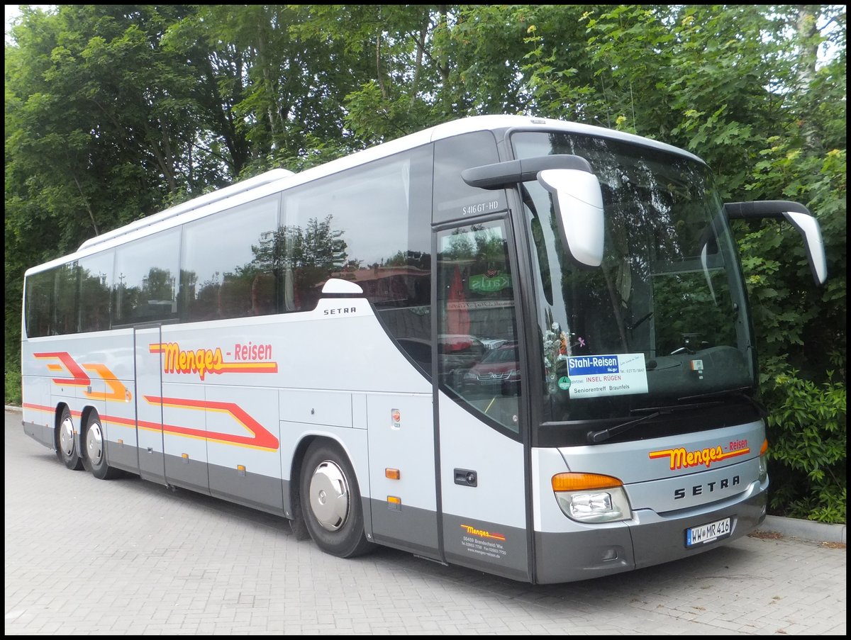 Setra 416 GT-HD von Menges Reisen aus Deutschland in Zirkow am 03.06.2014