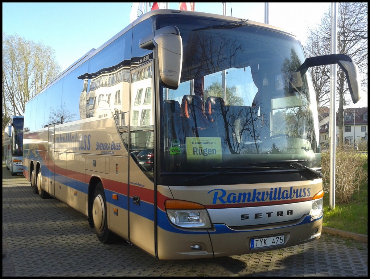 Setra 416 GT-HD von Ramkvillabuss aus Schweden in Bergen am 03.05.2013