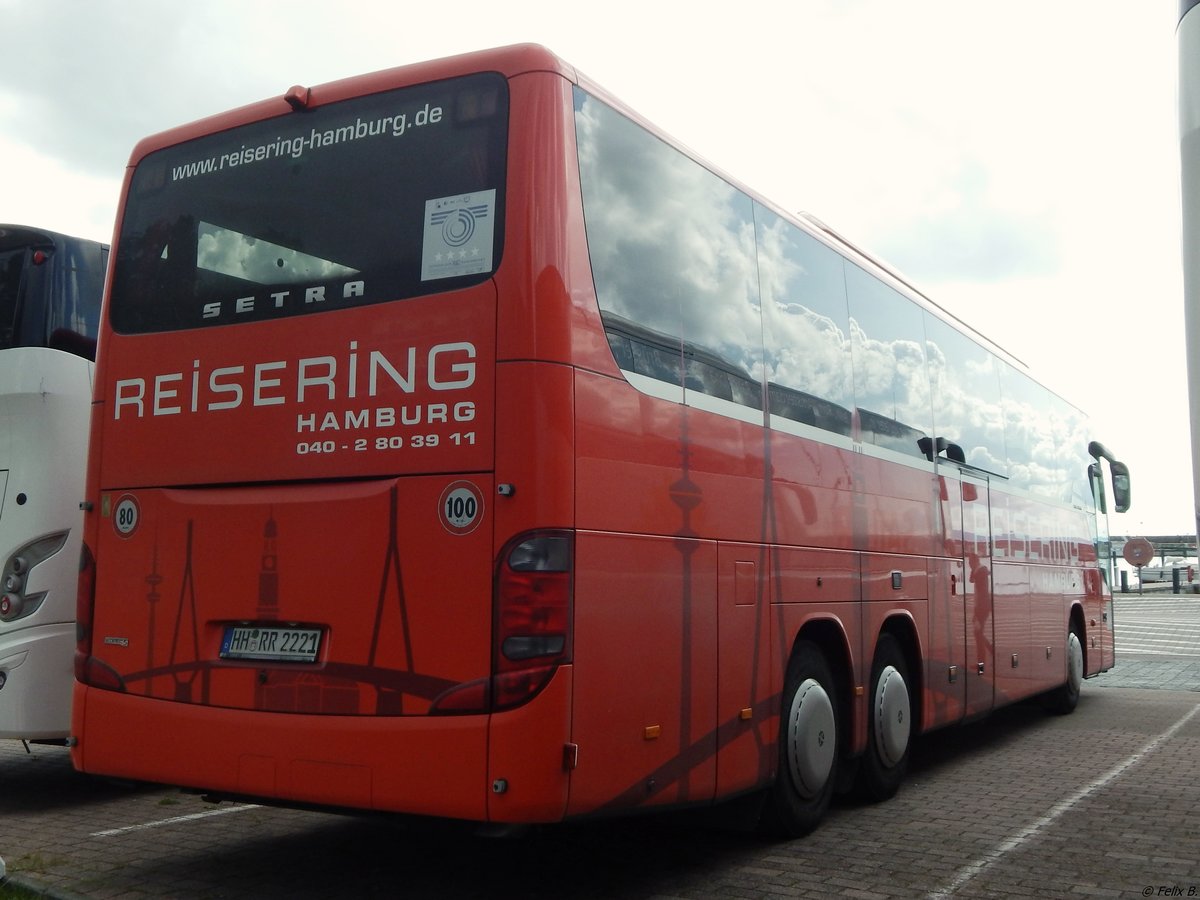 Setra 416 GT-HD von Reisering Hamburg aus Deutschland im Stadthafen Sassnitz am 23.08.2017