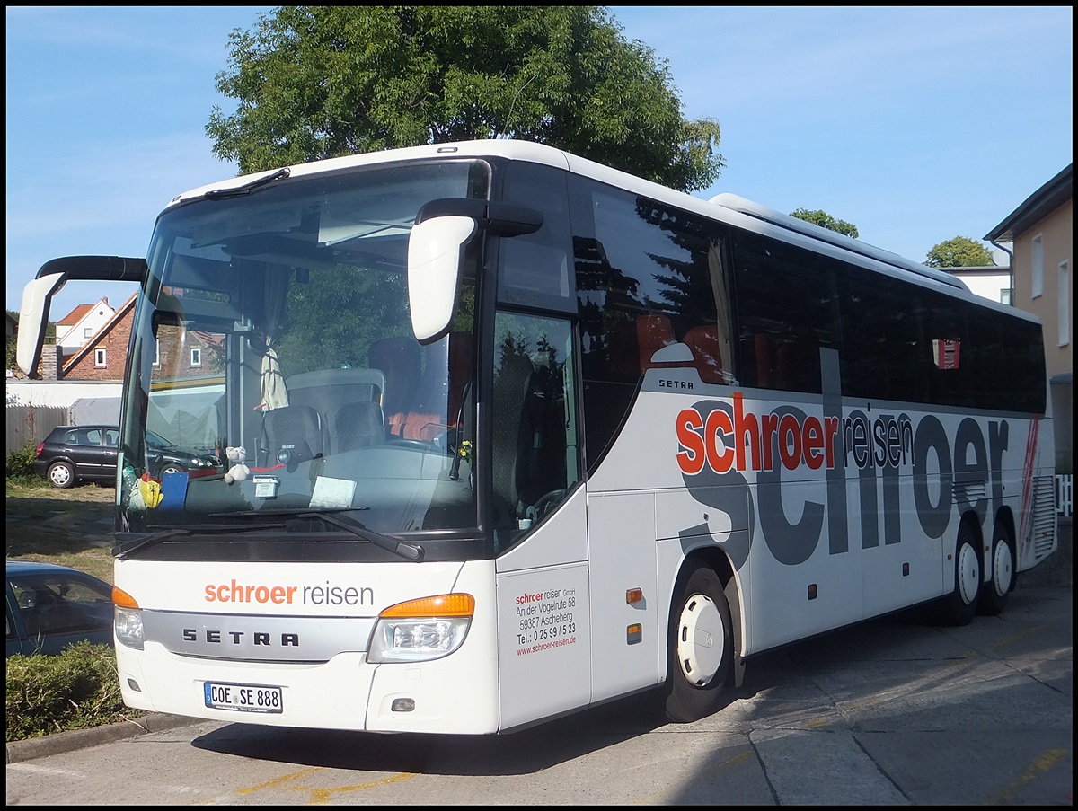 Setra 416 GT-HD von Schroer Reisen aus Deutschland in Sassnitz am 27.08.2013