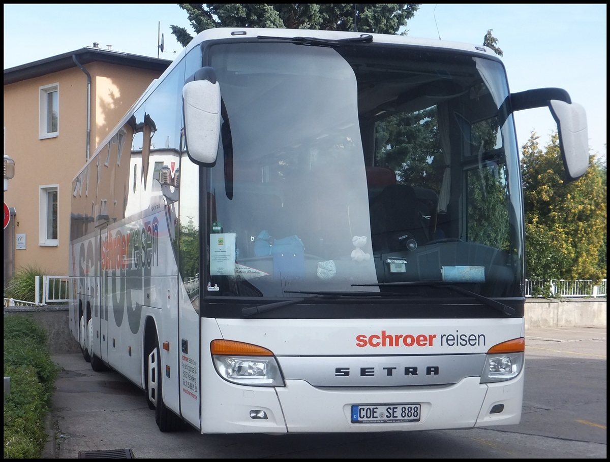 Setra 416 GT-HD von Schroer Reisen aus Deutschland in Sassnitz am 29.08.2013