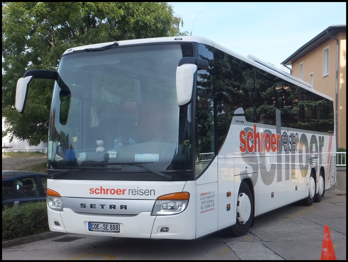 Setra 416 GT-HD von Schroer Reisen aus Deutschland in Sassnitz am 29.08.2013