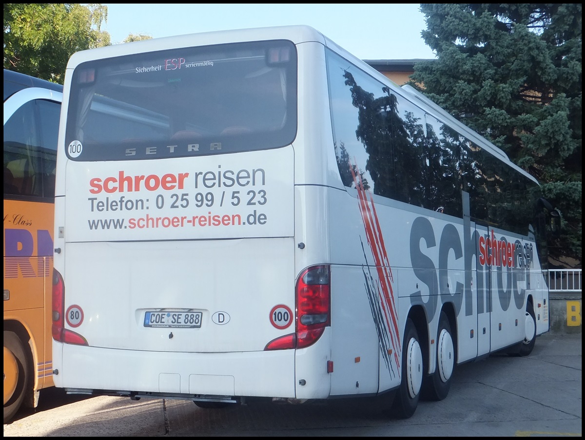 Setra 416 GT-HD von Schroer Reisen aus Deutschland in Sassnitz am 05.09.2013
