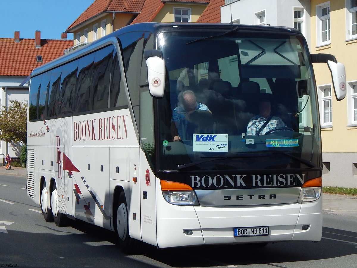 Setra 416 HDH von Boonk Reisen aus Deutschland in Sassnitz am 22.05.2015