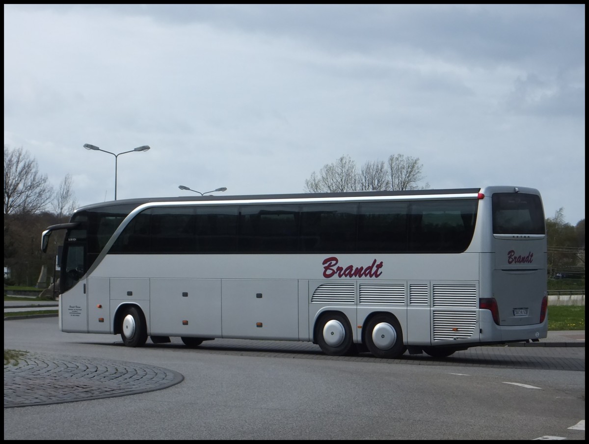 Setra 416 HDH von Brandt aus Deutschland in Rostock am 13.04.2014