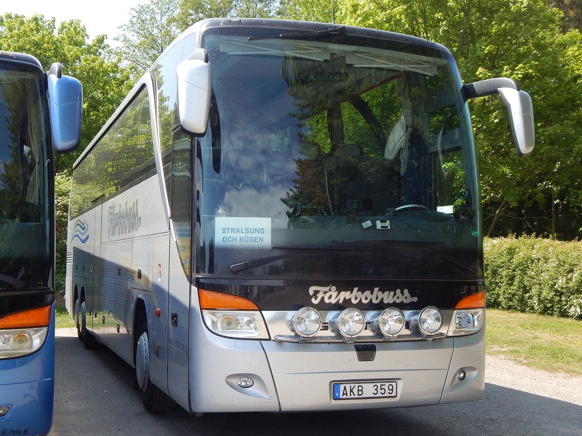 Setra 416 HDH von Fårbobuss aus Schweden in Binz am 20.05.2018