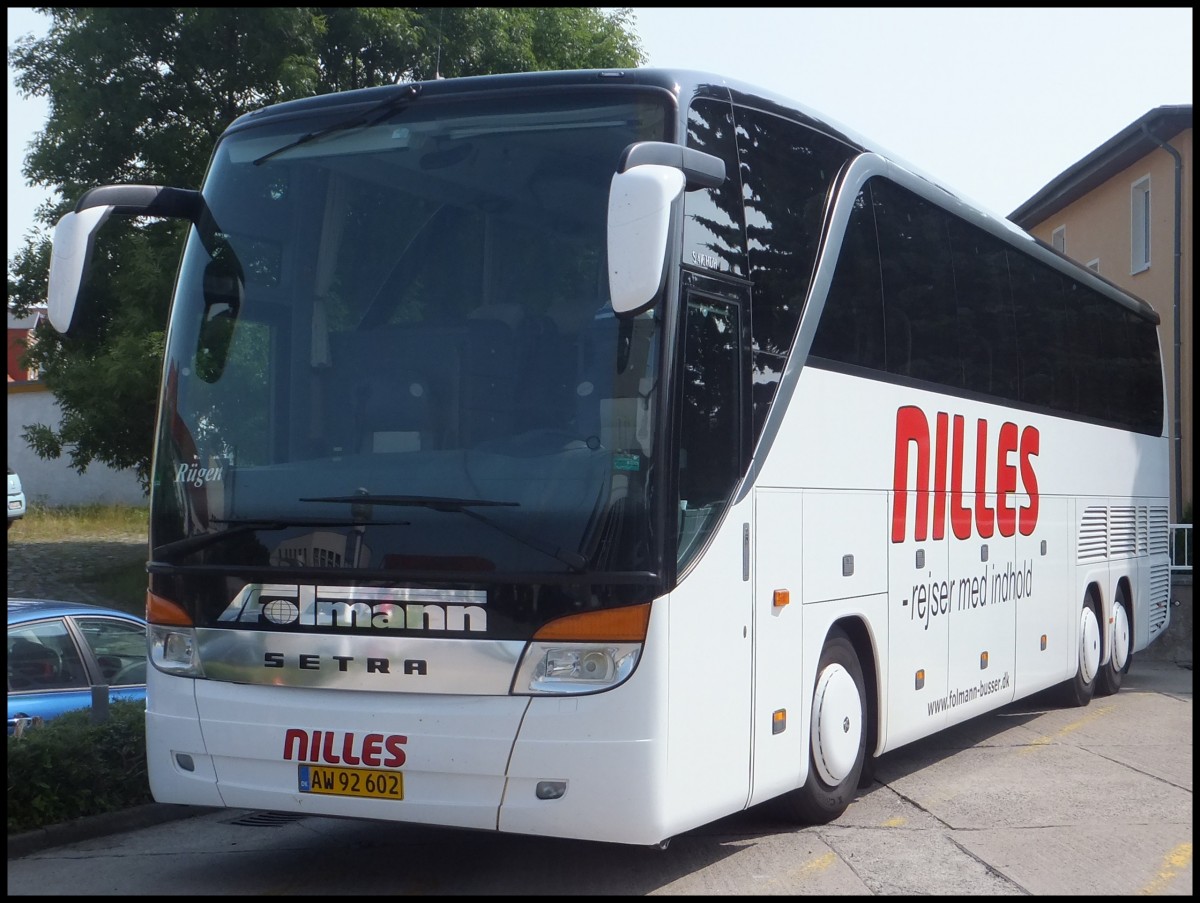 Setra 416 HDH von Nilles aus Dänemark in Sassnitz am 09.07.2013