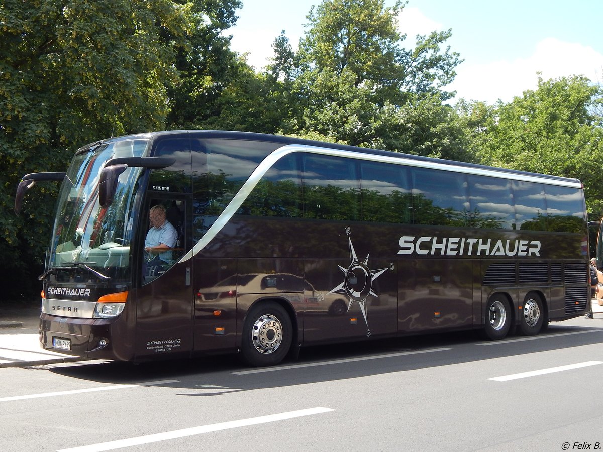 Setra 416 HDH von Scheithauer aus Deutschland in Berlin am 11.06.2016