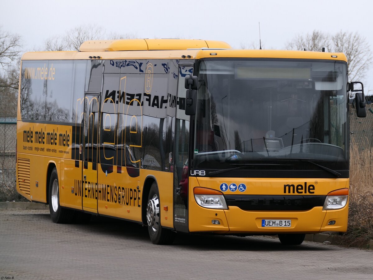 Setra 416 LE Business von URB aus Deutschland (ex Gotlandsbuss AB) in Ueckermünde am 07.03.2021