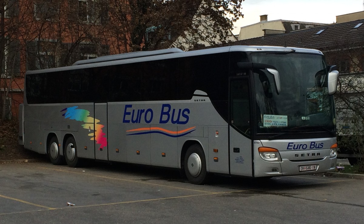 Setra 417 GT HD ex-Blaguss n° 5702, Euro Bus, Zurich décembre 2014