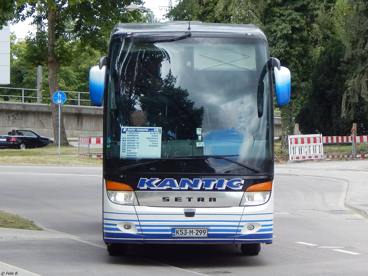 Setra 417 HDH von Kantic aus Bosnien-Herzegowina in Karlsruhe am 22.06.2018
