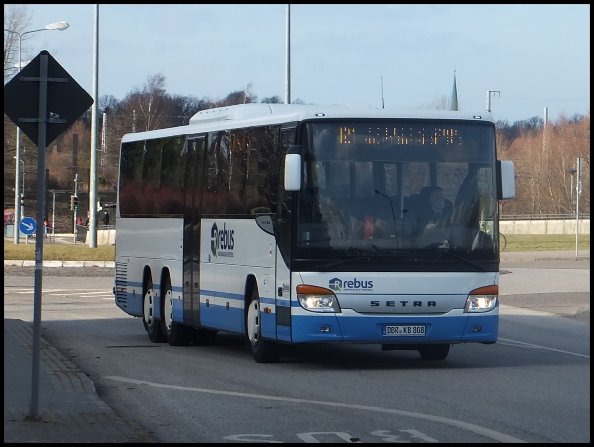 Setra 417 UL von Regionalbus Rostock in Rostock am 12.02.2014