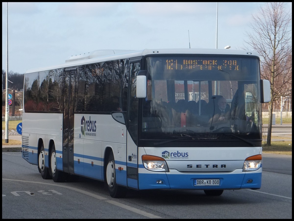 Setra 417 UL von Regionalbus Rostock in Rostock am 12.02.2014