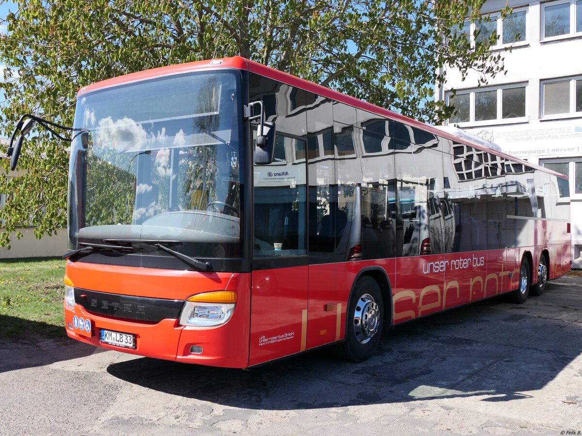 Setra 418 LE Business von URB aus Deutschland in Ueckermünde am 19.04.2020
