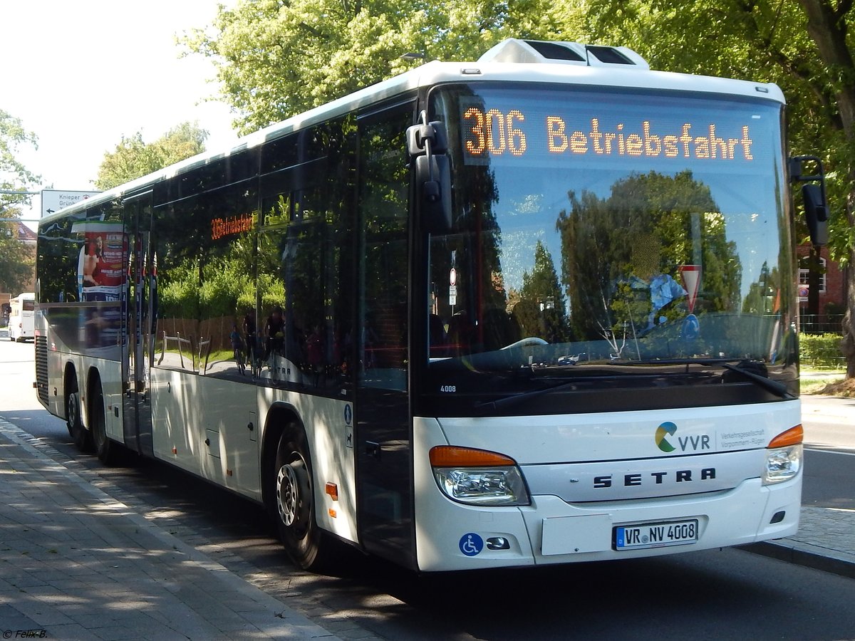 Setra 418 LE Business der VVR in Stralsund am 21.07.2017