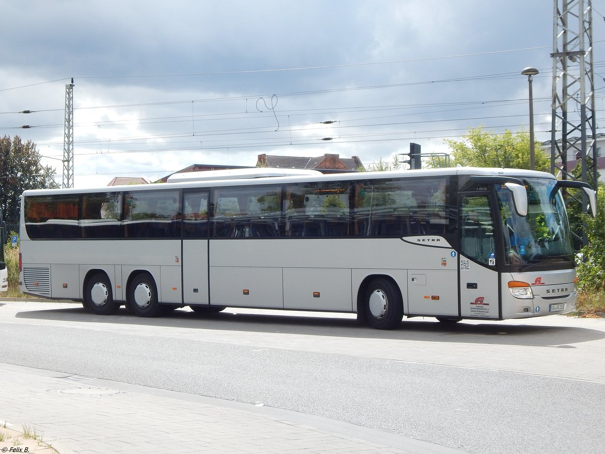 Setra 419 UL der Anklamer Verkehrsgesellschaft in Greifswald am 10.08.2018