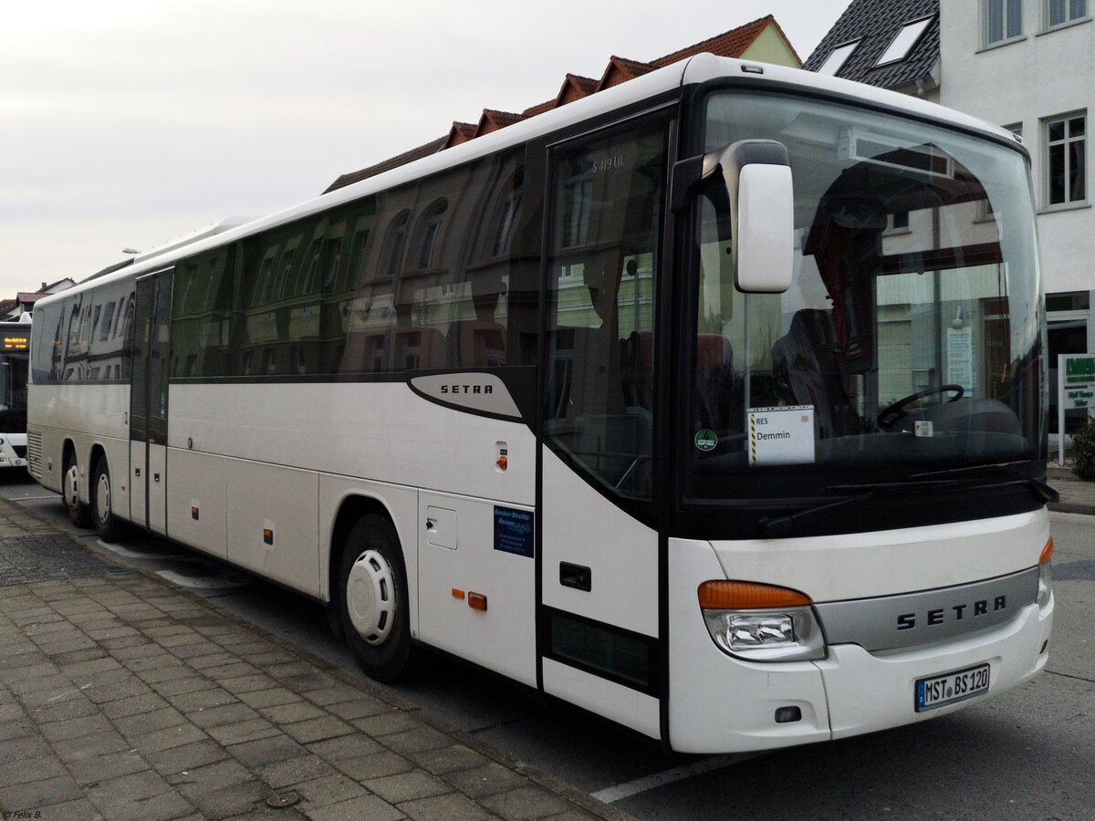 Setra 419 UL von Becker-Strelitz Reisen aus Deutschland in Neubrandenburg am 09.03.2020