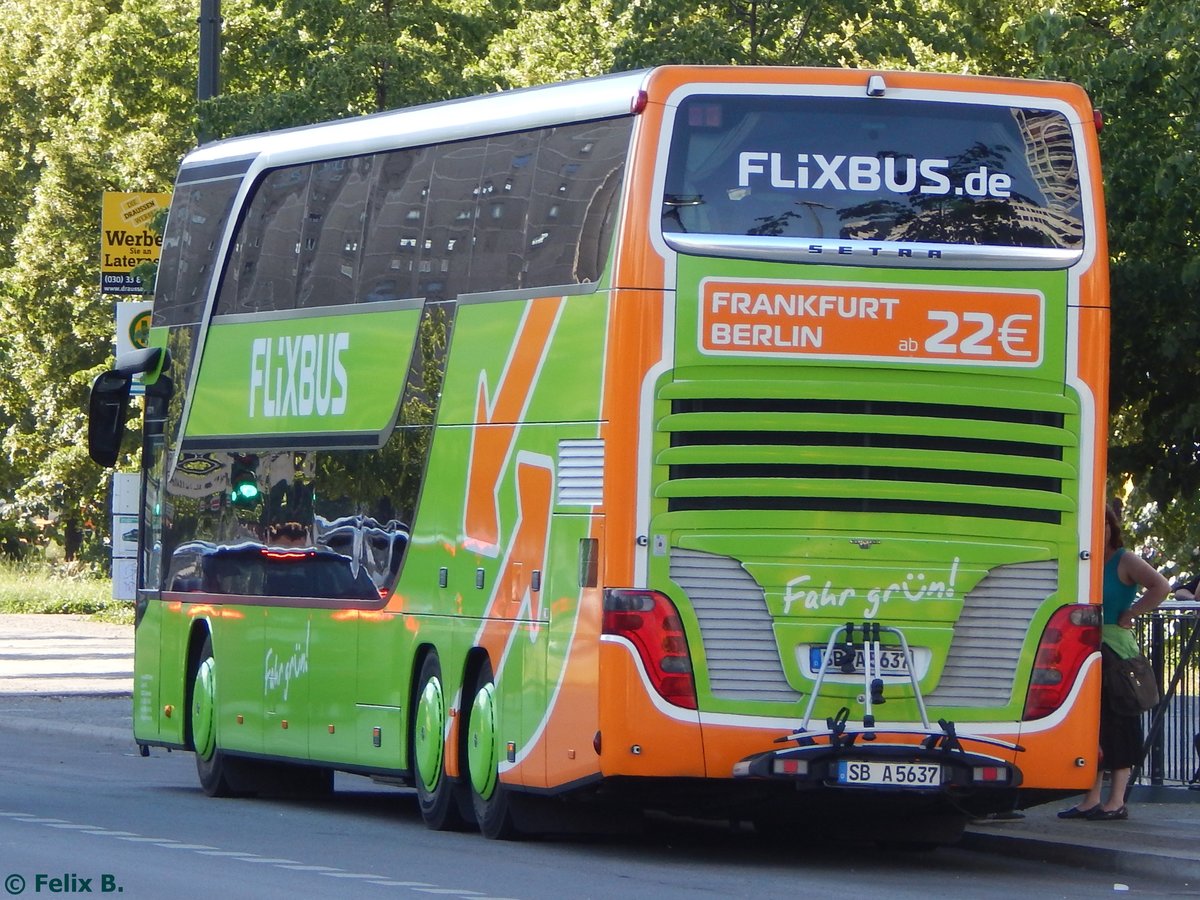 Setra 431 DT Flixbus/Baron Reisen aus Deutschland in Berlin am 07.06.2016