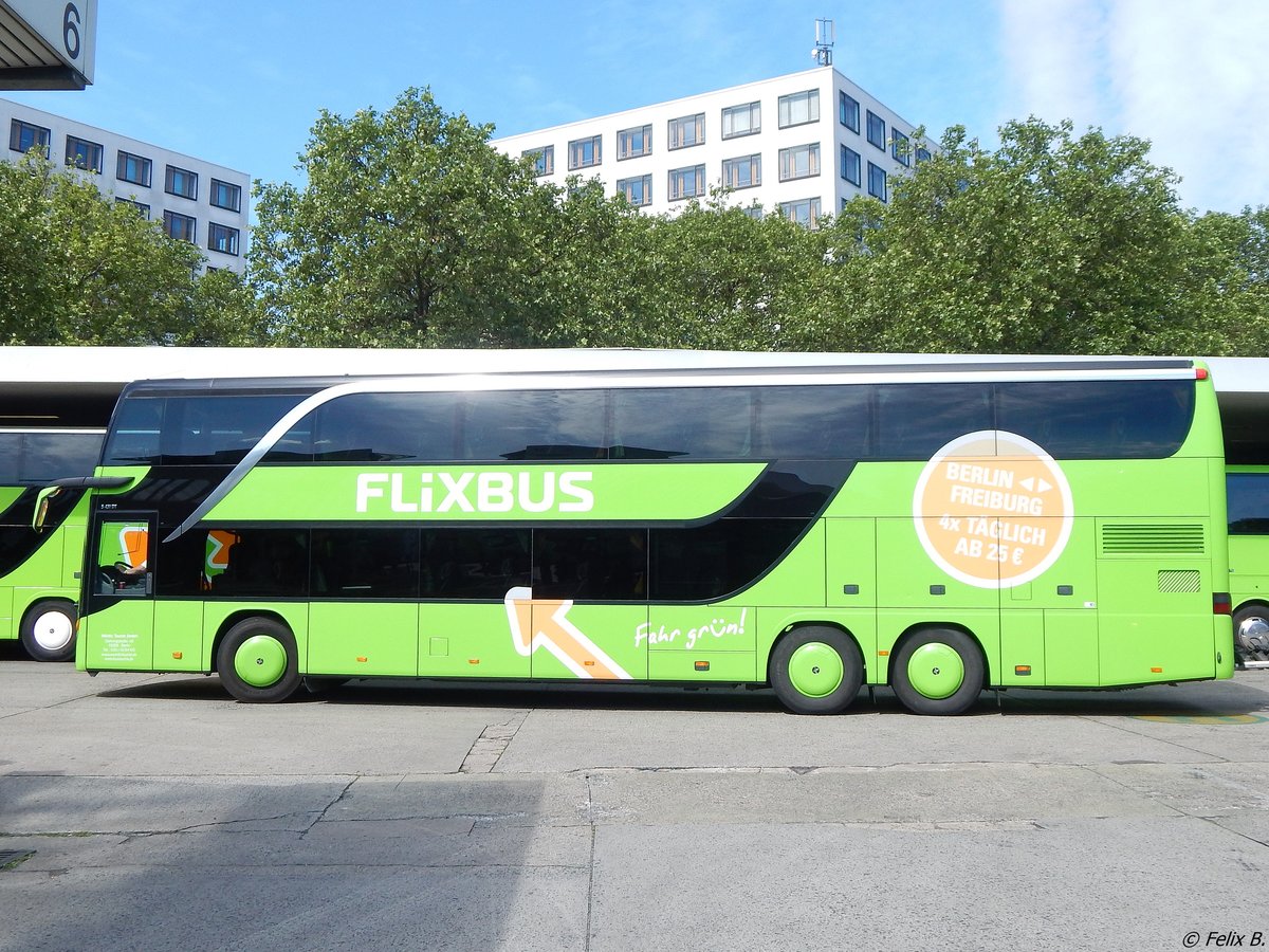 Setra 431 DT von Flixbus/Wörlitz Tourist aus Deutschland in Berlin am 11.06.2016