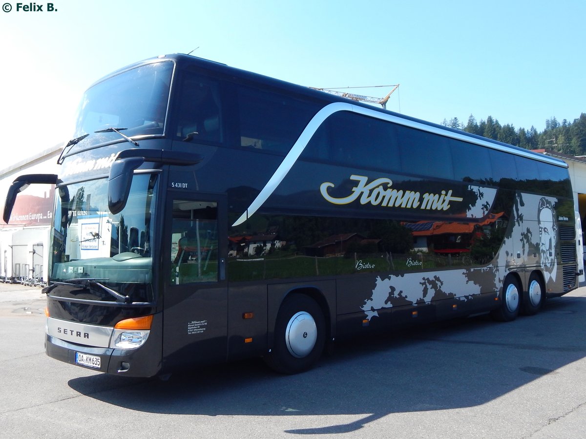 Setra 431 DT von Komm mit Reisen aus Deutschland in Ofterschwang am 08.08.2015