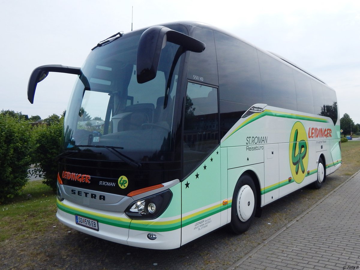 Setra 511 HD von Leidinger aus Österreich in Sassnitz am 12.07.2015