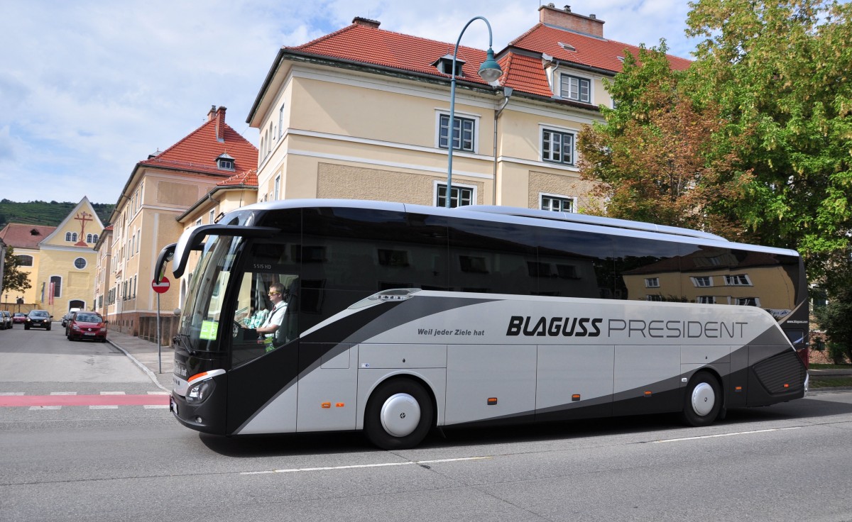 Setra 515 HD von Blaguss Reisen aus Wien am 29.8.2014 in