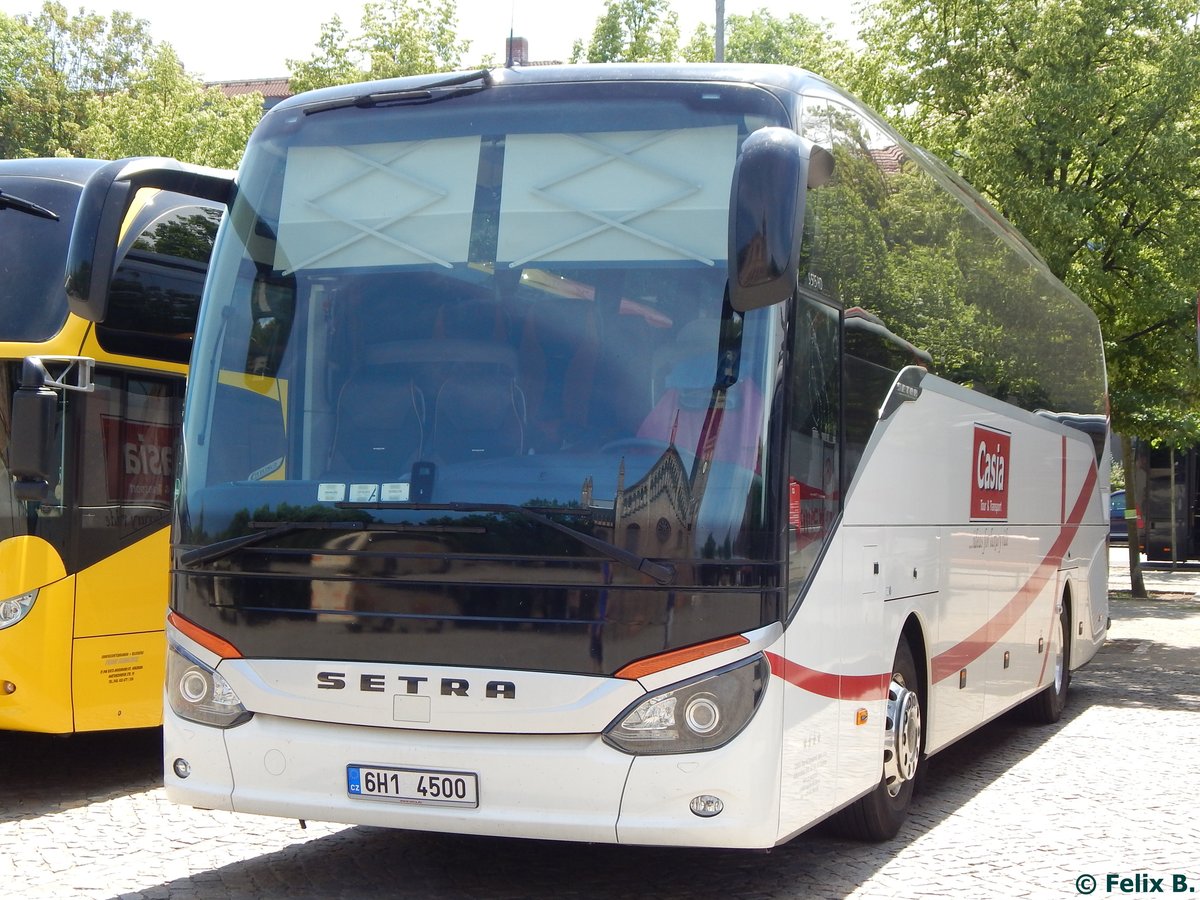 Setra 515 HD von Casia Tour & Transport aus Tschechien in Potsdam am 07.06.2016
