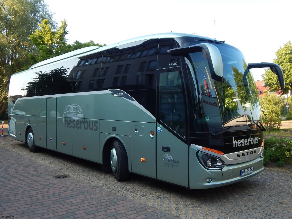 Setra 515 HD der Heserbus aus Deutschland in Bergen am 02.06.2018