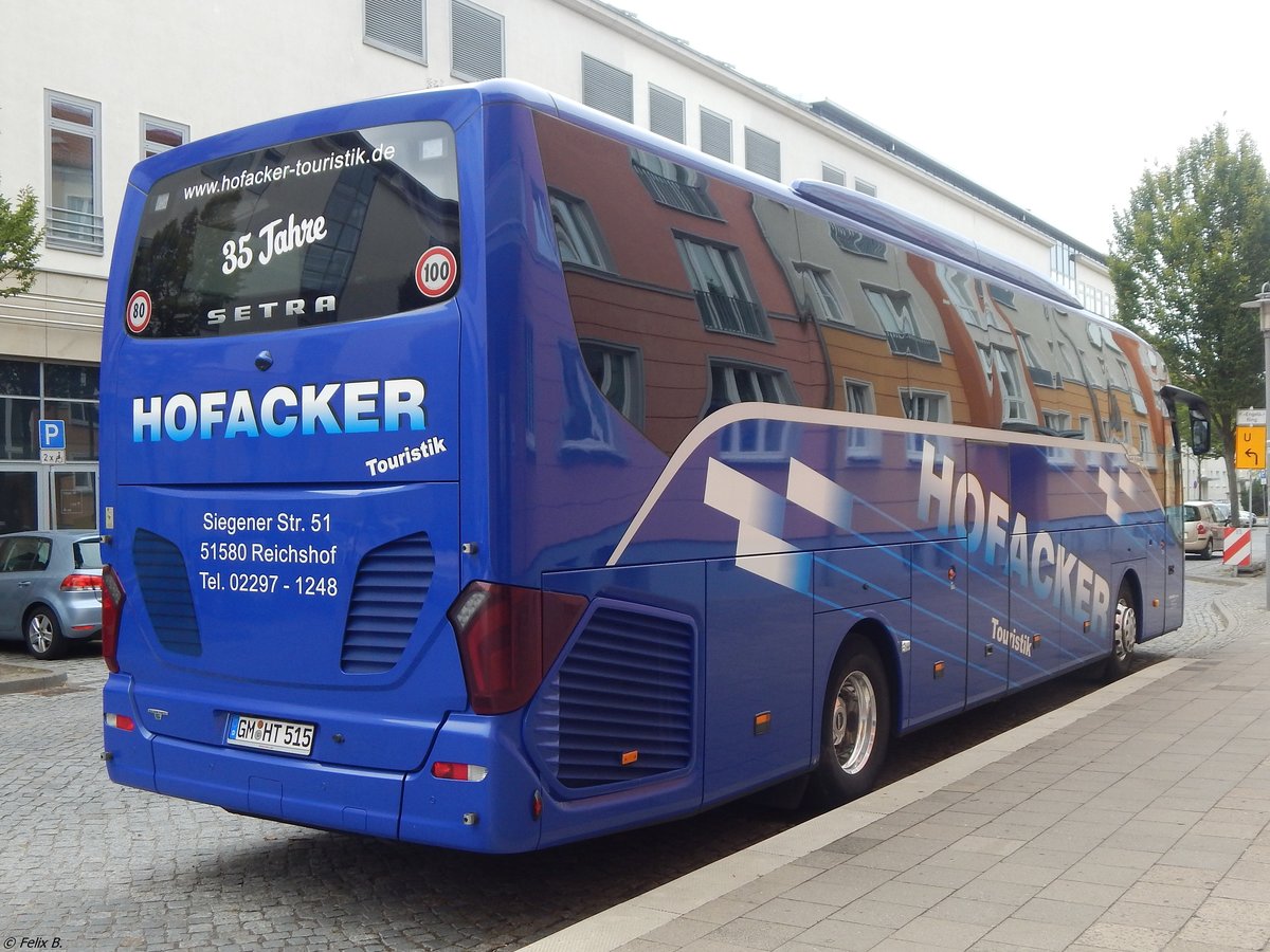 Setra 515 HD von Hofacker aus Deutschland in Neubrandenburg am 26.09.2018