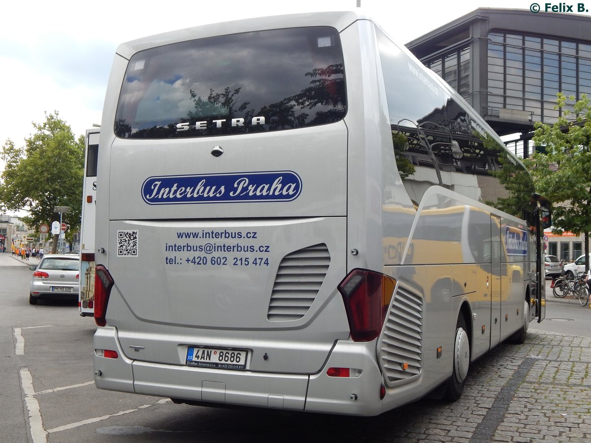 Setra 515 HD von Interbus Praha aus Tschechien in Berlin am 24.08.2015