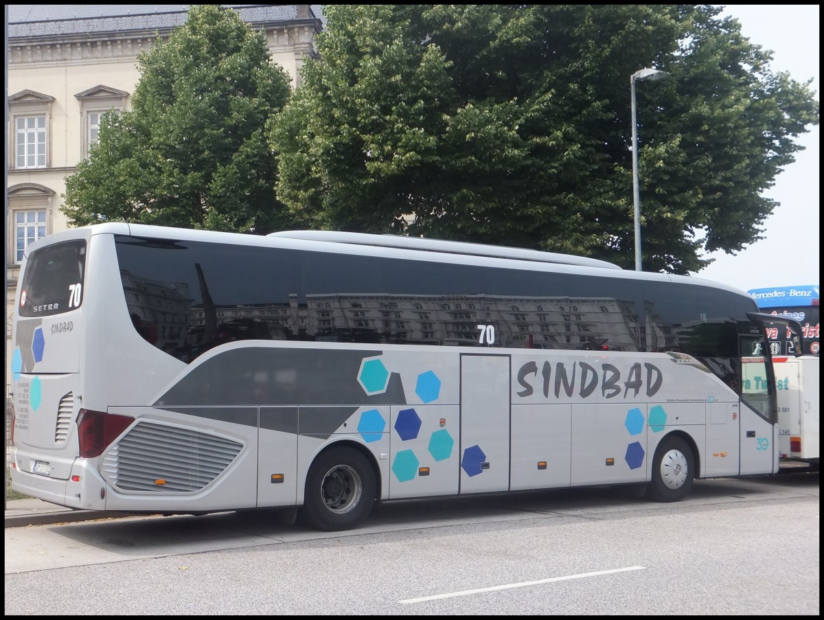 Setra 515 HD von Sindbad aus Polen in Hamburg am 25.07.2013
