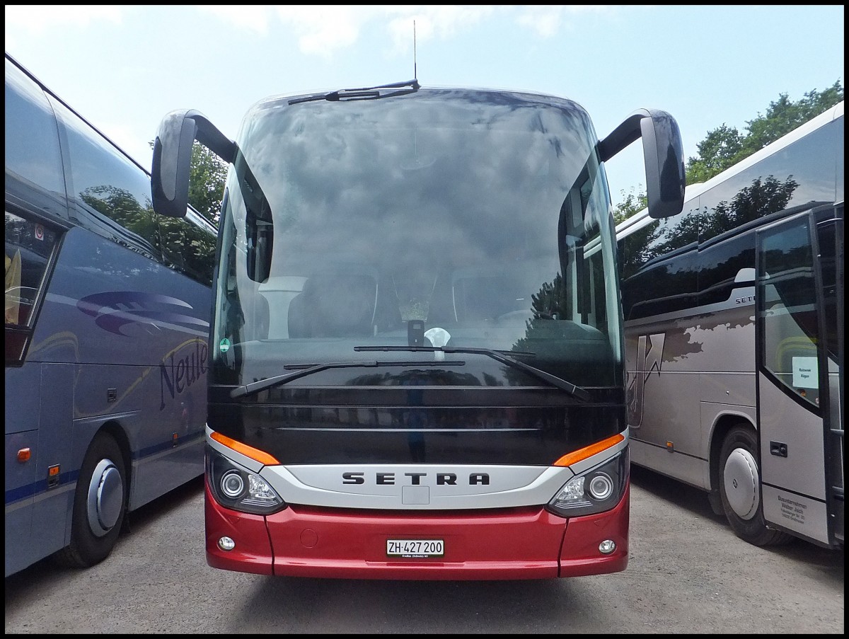 Setra 515 HD Vorfhrwagen aus der Schweiz in Binz am 28.06.2013