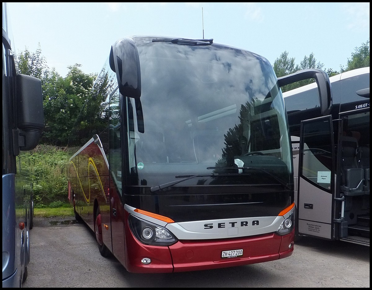 Setra 515 HD Vorfhrwagen aus der Schweiz in Binz am 28.06.2013