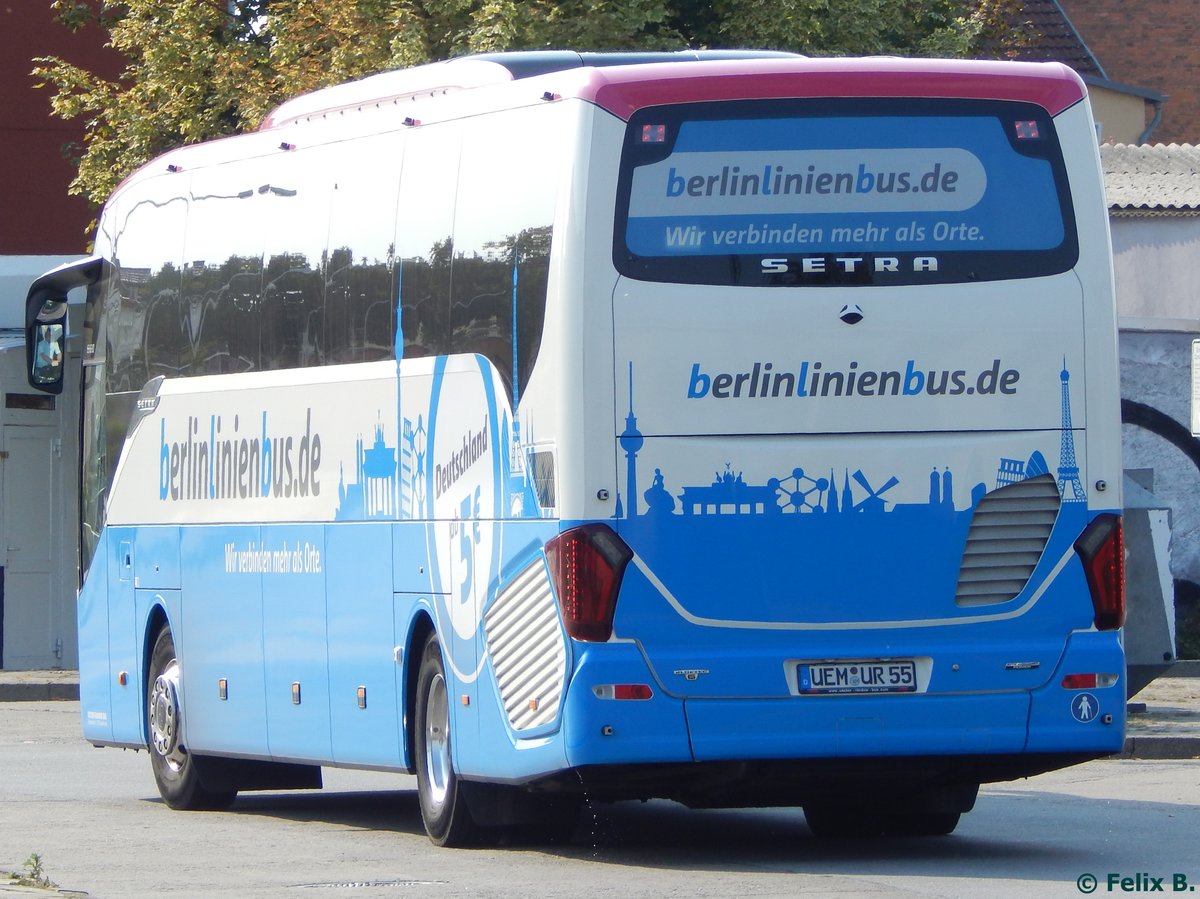 Setra 516 HD von BerlinLinienBus/URB in Neubrandenburg am 11.09.2016