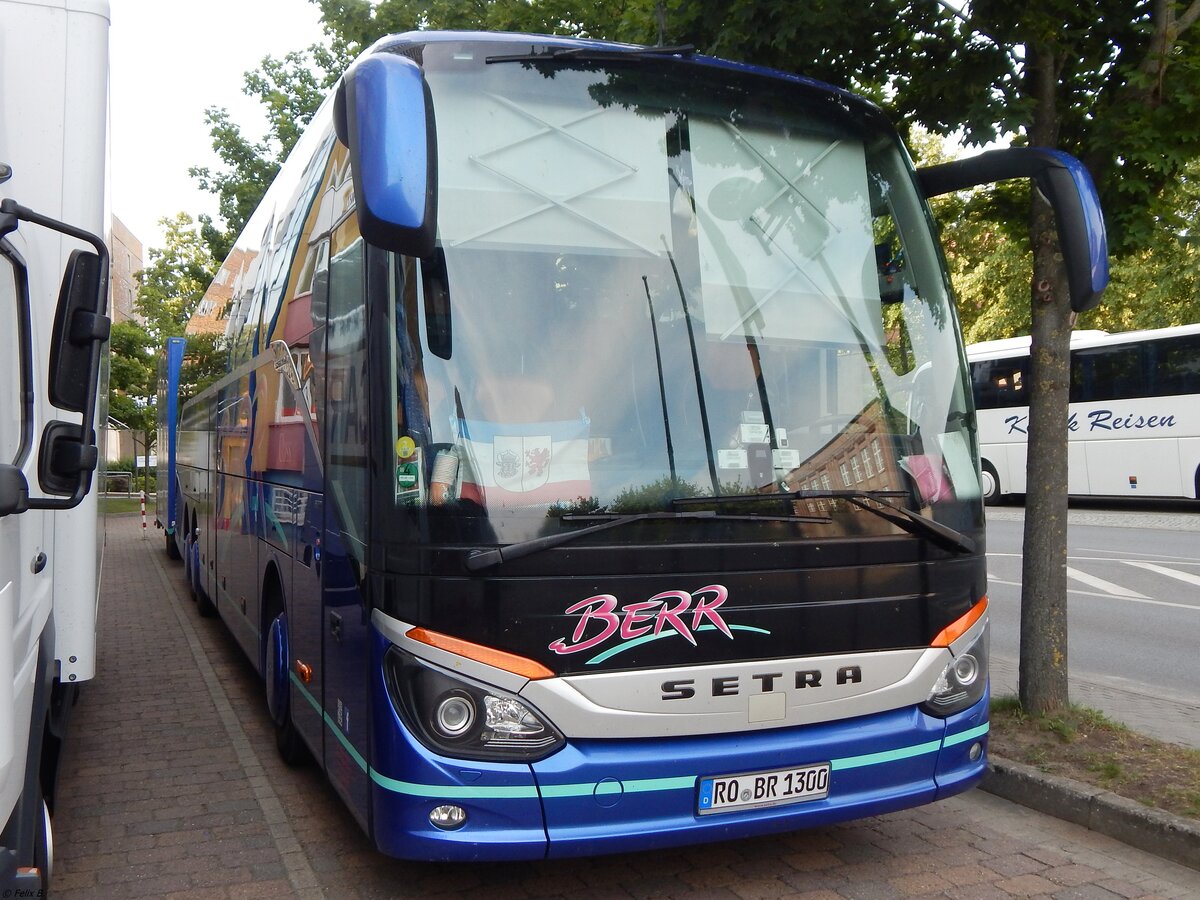 Setra 516 HD von Berr aus Deutschland mit Anhänger in Neubrandenburg am 19.06.2019