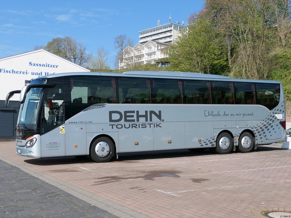 Setra 516 HD von Dehn Reisen aus Deutschland im Stadthafen Sassnitz am 27.04.2024