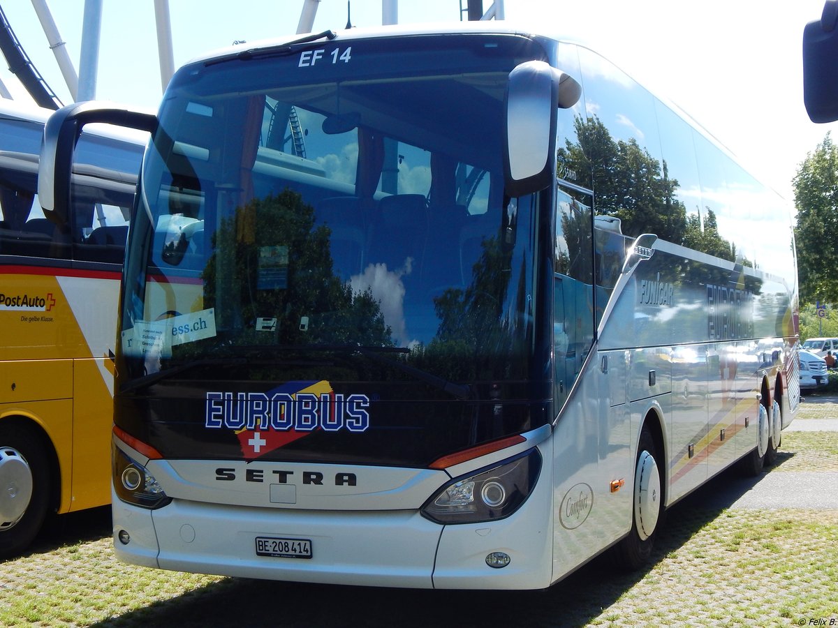 Setra 516 HD von Eurobus/Funicar aus der Schweiz am Europark Rust am 23.06.2018